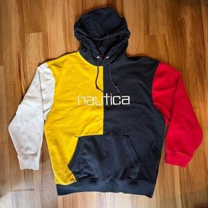 Nautica Classic Colorblock Sweatshirt Bold Design XL